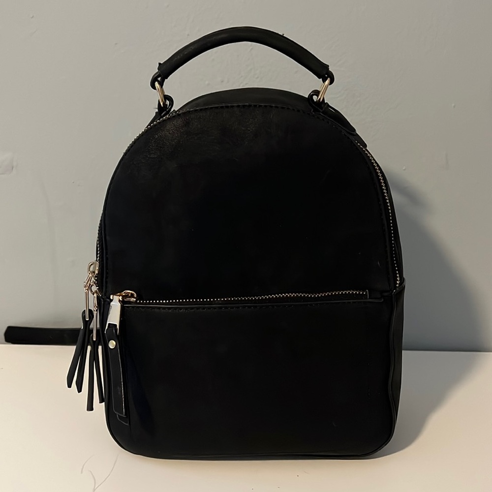 Black Mini Backpack